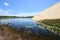 The beautiful Genipabu lagoon and sand dunes