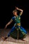 Beautiful girl dancer of Indian classical dance