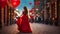 Beautiful girl fluffy dress, glamour birthday heart, anniversary walks around the city romantic pretty festive