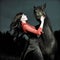 Beautiful girl and horse