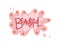 Beautiful, Girlish Pretty Design Element Can Be Used For Greeting Card, Badge, Label, Invitation, Banner Vector