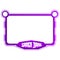 Beautiful girly purple and black gradient color gaming overlay for live gaming streamers. Live Streamer overlay vector