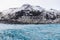 beautiful glacial landscape with mountains and icebergs, Svinafellsjokull