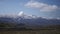 Beautiful glacier on the mountain with amazing blue sky and cloudscape. Iceland