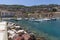 Beautiful glimpse of the seaside village of Porto Santo Stefano, Grosseto, Italy, on a sunny day