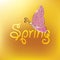 Beautiful glitter butterfly. It can be used for spring cards, background, design.