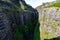 Beautiful Glymur waterfall in Iceland