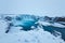 Beautiful Godafoss-Waterfall in Winter Covered in Snow, Iceland