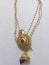 A beautiful gold colored artificial necklace