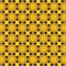 Beautiful golden colored square and black lines vector pattern with transprency effects