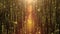 Beautiful golden curtain abstract background with particle rain