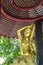 Beautiful golden statue of Buddha in Phra Phutta Ming Mongkol Akenakiri Thailand