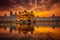 Beautiful golden temple situated in Amritsar, India