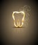 Beautiful golden tooth illustration