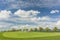 Beautiful golf course natural green turf scernery