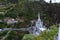 Beautiful gothical church of Las Lajas, in Ipiales, Colombia