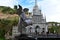 Beautiful gothical church of Las Lajas, in Ipiales, Colombia