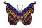 Beautiful gradient colourful butterfly design  illustration for wallpaper background ads clothing or presentation template