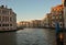 The beautiful grand canal, passes between the palaces of the beautiful and ancient Venice, one of the most beautiful cities in the