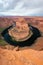 Beautiful grand canyon scene at the horseshoe bend viewpoint, Arizona, USA