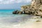 The beautiful Grand Knip Beach in the caribbean