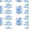 Beautiful graphic lovely artistic tender wonderful blue porcelain china tea cups