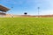 Beautiful grass soccer stadium for use in football match and athletics