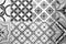 Beautiful gray antique tile pattern