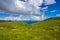 Beautiful green mountain landscape with alpine meadows in Lago-Naki