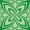 Beautiful green pattern, background bright green, patterned pattern, flower, can be used for cards