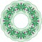 Beautiful green round vignette in Celtic style