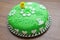Beautiful green tasty cake