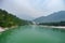 Beautiful green water of River Ganges flowing in the mountains of Rishikesh Yoga capital of the worldin India - Asia travel dest
