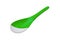 Beautiful green and white plastic melamine ladle or spoon