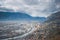 Beautiful Grenoble river from Bastille, France