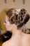 Beautiful hairdress for the bride