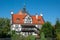 Beautiful half-timbered house in Gdansk, Poland