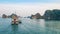 Beautiful Halong Bay landscape view ,it is the UNESCO World Heritage Site.