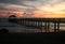 Beautiful Hanalei Bay Pier Sunset in Hawaii