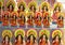 Beautiful handcrafted idols of goddess Laxmi for sale in market