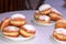 Beautiful Hanukkah donuts. Icing Sugar On Donuts