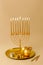 Beautiful Hanukkiah with burning candles.