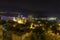 Beautiful HDR night photo of a popular vacation destination, the Budva city