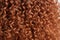 Beautiful healthy curly red hair. Professional hair care. Generative AI