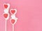 Beautiful heart- lollipop Candy