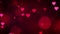 Beautiful Heart & Love background 3d Seamless footage 4K- Romantic colorful Glitter glowing & flying hearts . Animated background