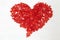 Beautiful Heart of red strass crystal