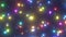 Beautiful Heart Stars Glowing Neon Rainbow Colors Deep In Outer Space - 4K Seamless VJ Loop Motion Background Animation