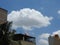 Beautiful heavens white cloud with blue sky background