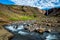 Beautiful Hengifoss Waterfall in Eastern Iceland